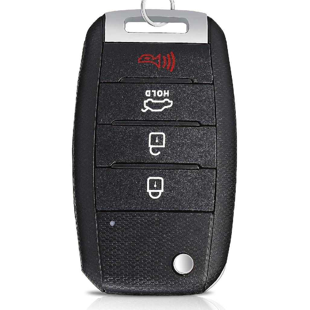 Keyecu Flip Remote Key Fob for Kia Optima 2016 2017 2018   Car Key Replacement FCC ID: SY5JFRGE04 P/N:95430-D4010 433MHz 4 Buttons