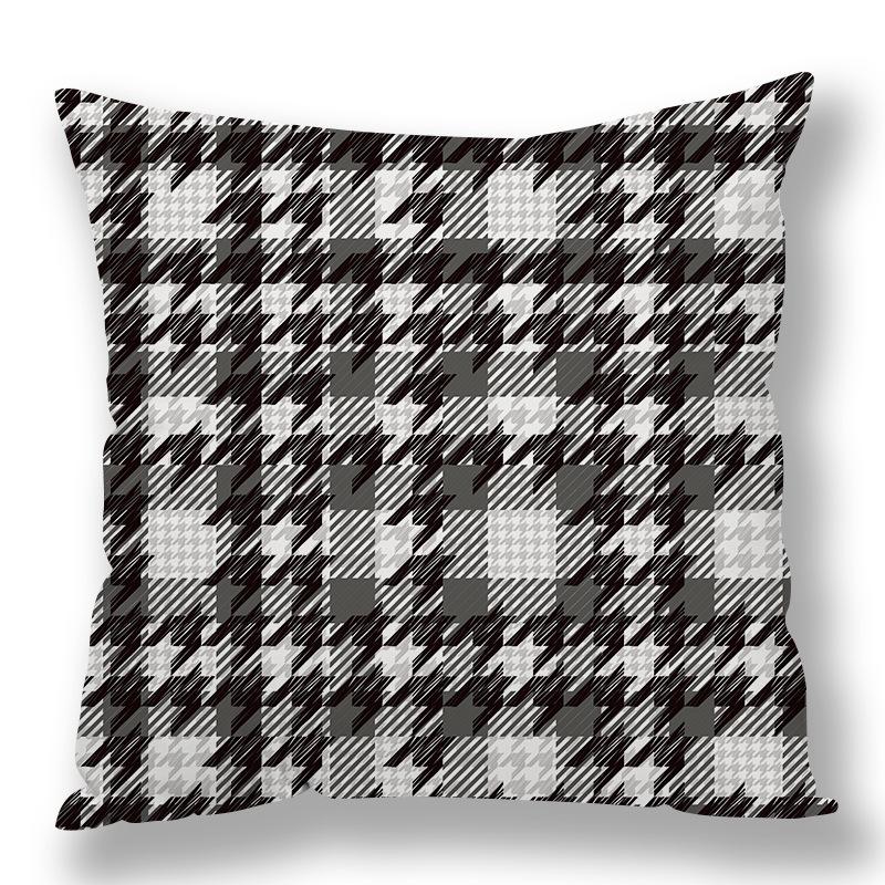 Abstract Houndstooth Geometric Pillow Cover Design Pillow Waist Premium Durable Quality Useful Practical Reliable