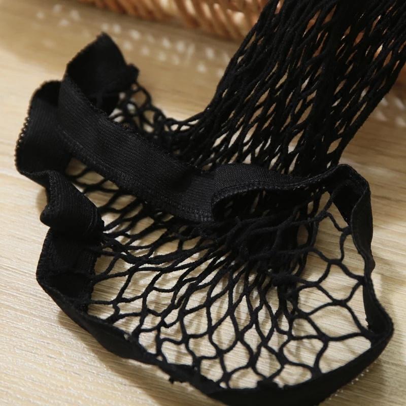 1/3 Pairs of Women Fishnet Stockings Super Stretchy High Waist Leggings Tights Black Net Pantyhose Large Medium Small Mesh Stockings