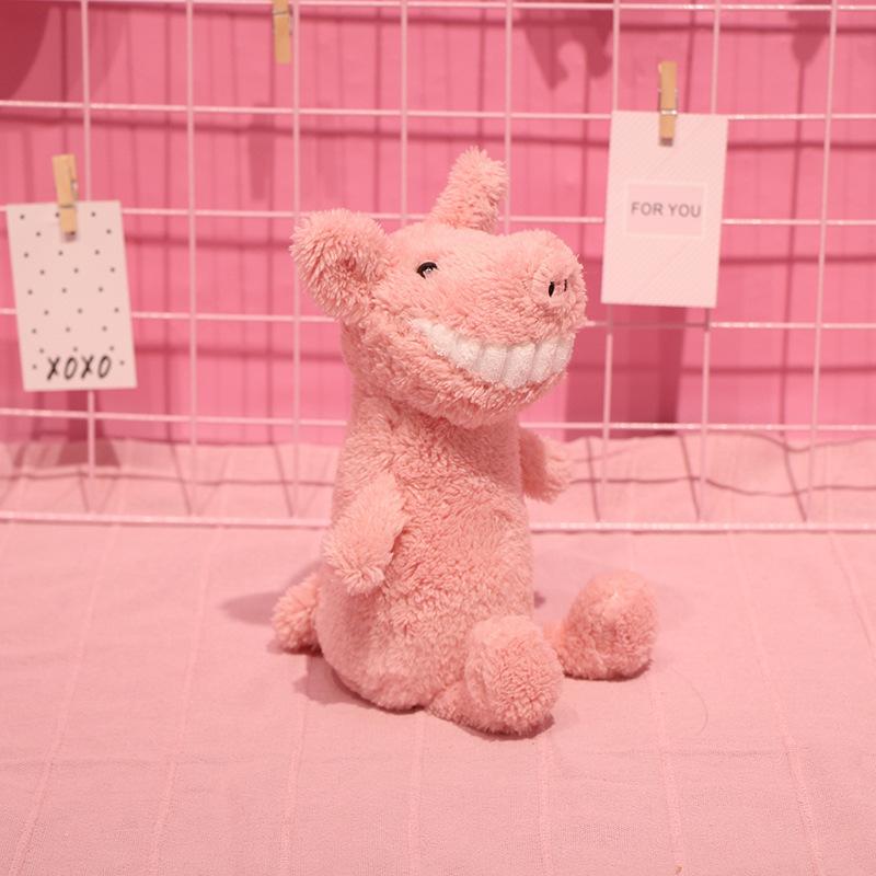 The same smiling big tooth doll, creative plush toy with hand gift, grab machine doll, throw cloth doll