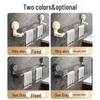 No-Drill Suction Cup Telescopic Towel Rack for Bathroom Storage