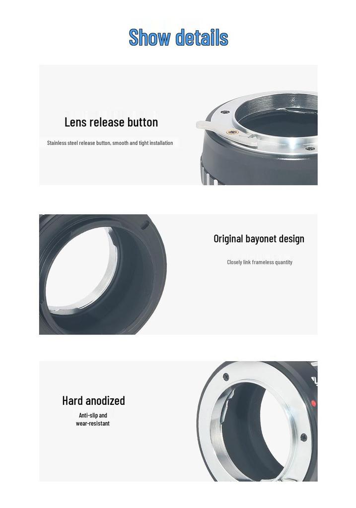 EXA-NEX Lens Adapter for Exakta Lenses To Sony E-Mount Cameras