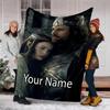 Custom Name The Lord of the Rings Theme Printed Blanket - Perfect for Couch, Bed, Travel & Outdoor Use | Machine Washable, Cozy & Durable.