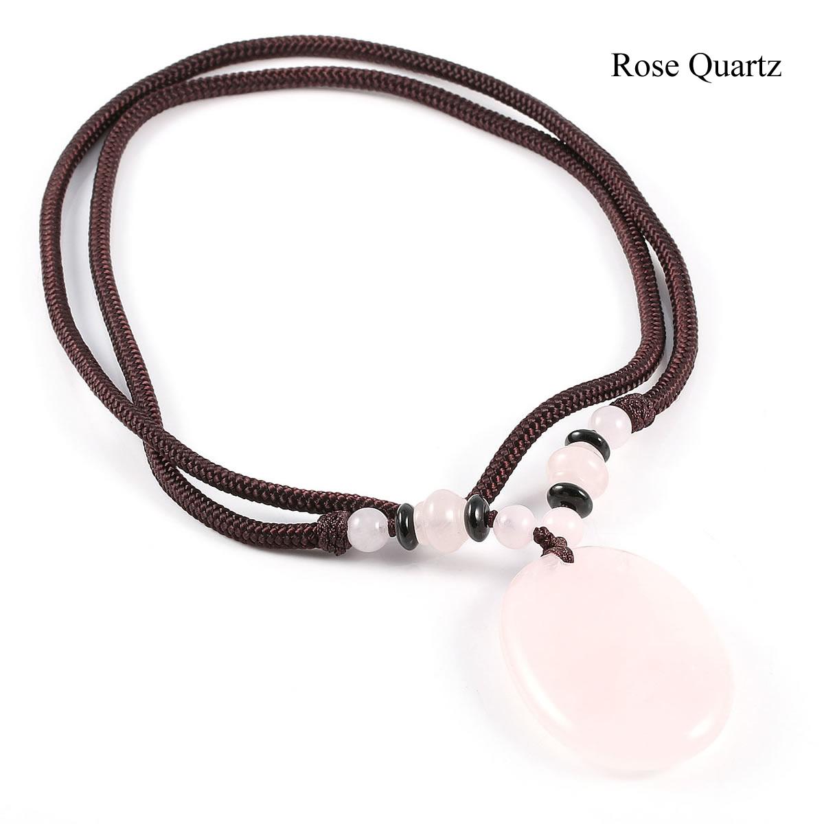 

1 шт., энергетический натуральный камень, овальное ожерелье с подвеской, богемная аура, целебный кристалл, драгоценный камень с цепочкой, ожерелья для женщин и мужчин, повседневная одежда, ювелирные подарки 1Pc/45×30 mm