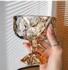 300 ml Glas-Eisbecher im Ins-Stil, Dessert-Joghurtbecher, handbemalt, Kelch, Obst, Pudding, Salatschüssel, Saft, Milchshake-Becher