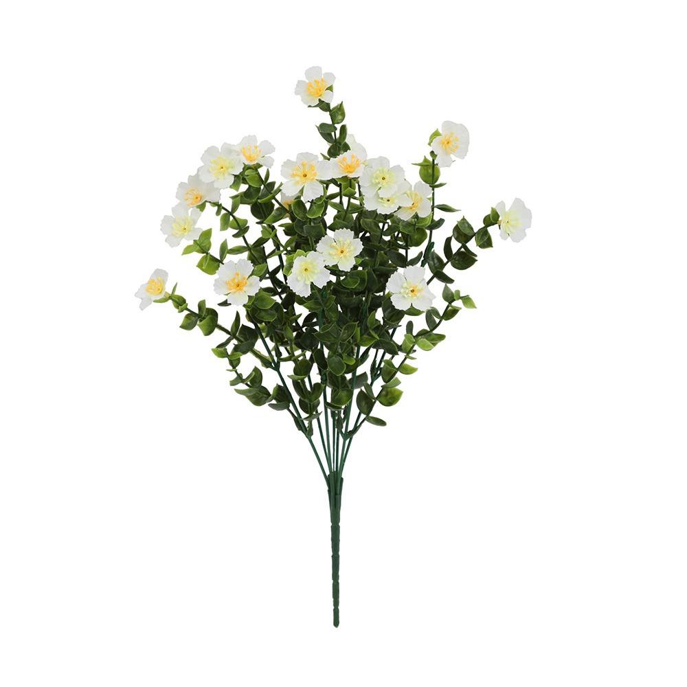 Multicolor Simulation Flower Silk Petals Faux Flower Desktop Ornament
