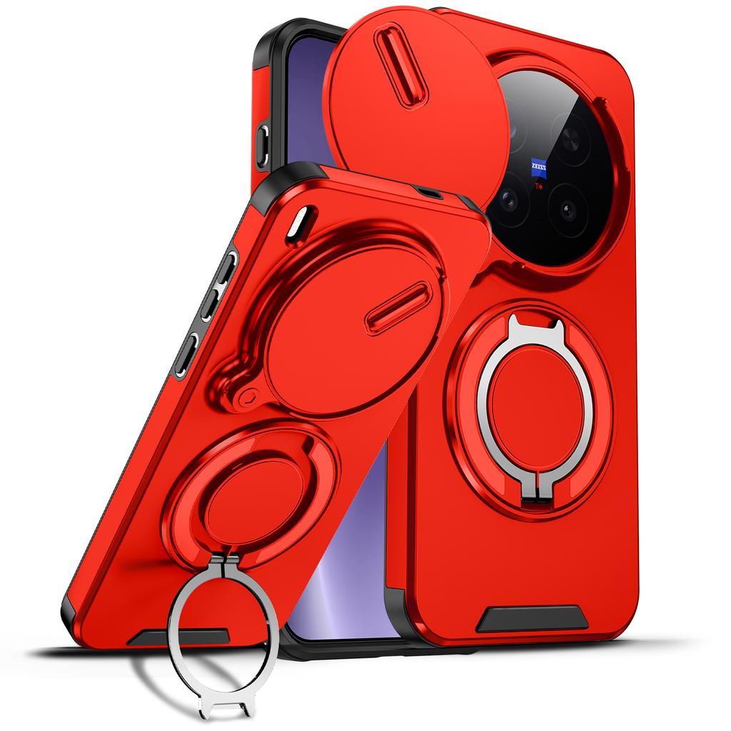 For Vivo X300 Ultra Case Vivo X300 Cover Vivo X300 Pro Magnetic Ring Armor Slide Camera Lens Case Magsafe Wireless Charge Cover