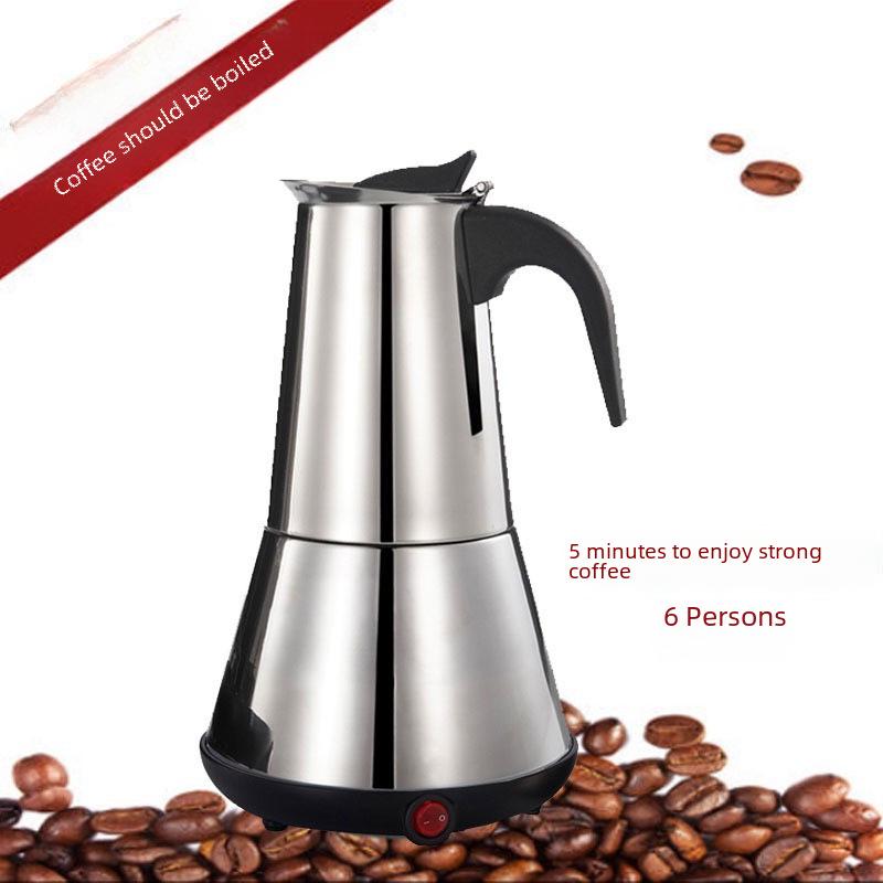 Stainless Steel Electric Moka Pot Espresso Maker