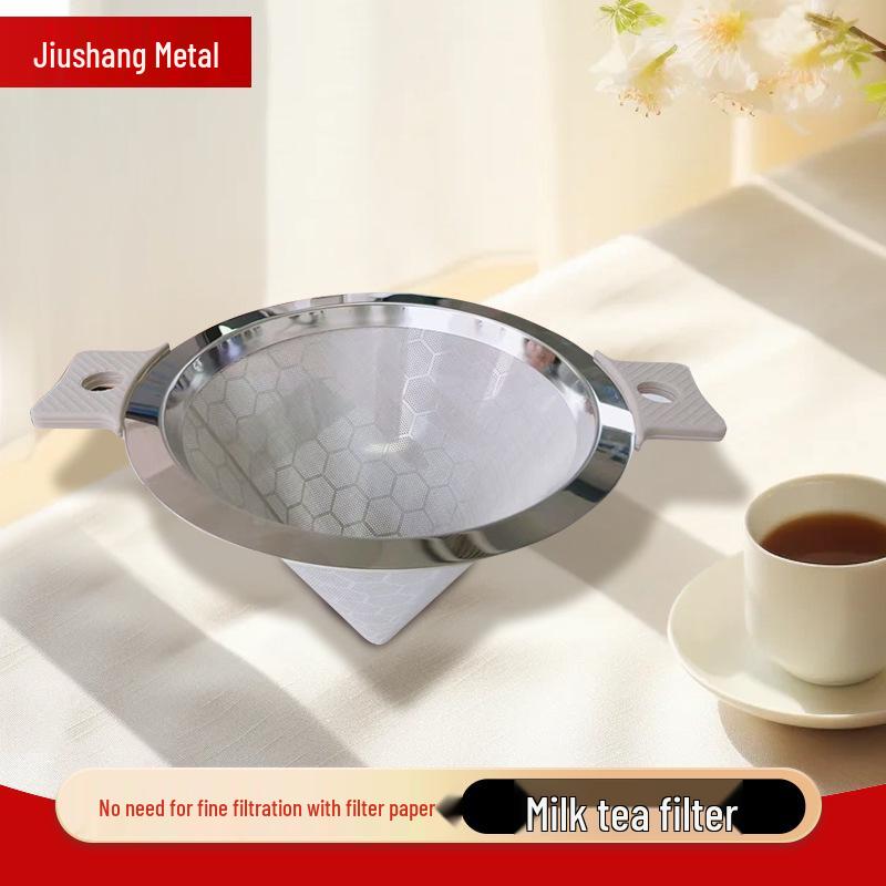 Doppellagiger Edelstahl-Pour-Over-Kaffeefilter-Trichter - Papierlos, zum Tropfen