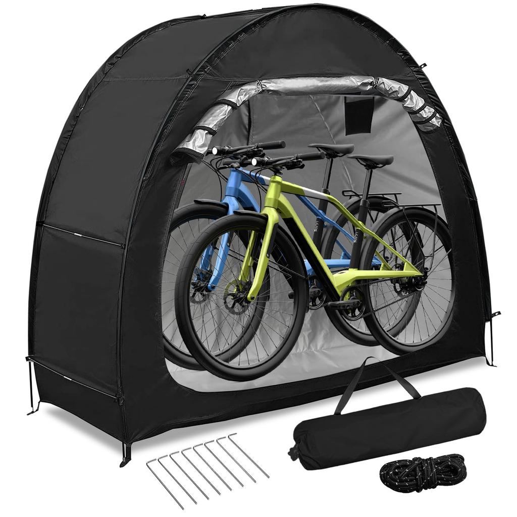 Bicycle Cycle House Bike for Outdoor Bicycle UV Protection Rain Thick Outdoor Storage 200 X Width 80 X Height Tent, Garage, 1-2 Bikes, Storage,