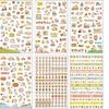 6sheet Suit Creative Stationery Lovely Cat Diary Decoration Stickers Cartoon Animals Stickers