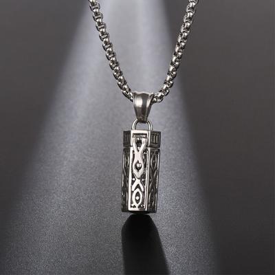 2026 Aromatherapy Essential Oil Necklace, Hollow Pendant, Retro Perfume Bottle Essential Oil Jewelry.