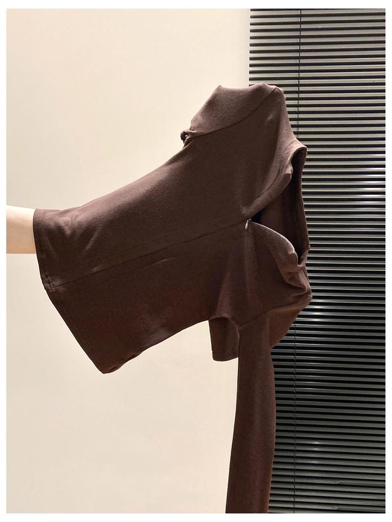 European-Style Slim-Fit Women's Zipper Collar Long-Sleeve T-Shirt, Brushed Warm Inner Layer for Autumn/Winter, Elegant Ins Style Base Top