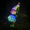 Fairy Hydrangea Light, LED Solar Powered Outdoor Garden Stake Lights  Artificial Hydrangea Flower Light for Path Yard Walkway Patio