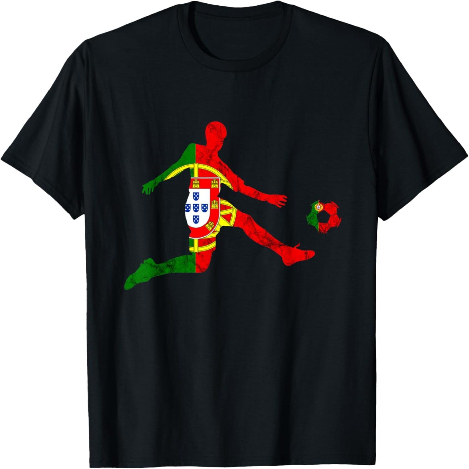 

Portugal Soccer Futebol Portuguese Pride Portuguese Flag T-Shirt XXXXXL різнокольоровий