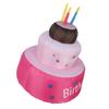 Inflatable Happy Birthday Cake with Candle IP44 Waterproof Birthday Blow Up Yard Decoration with LED Light for Party Yard Garden Lawn US Plug 100-120V