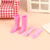 1Set 1:12 Dollhouse Miniature Rain Boots Gardening Gloves Gloves Baking Gloves Laundry Mitts Model Farm Decor Toy