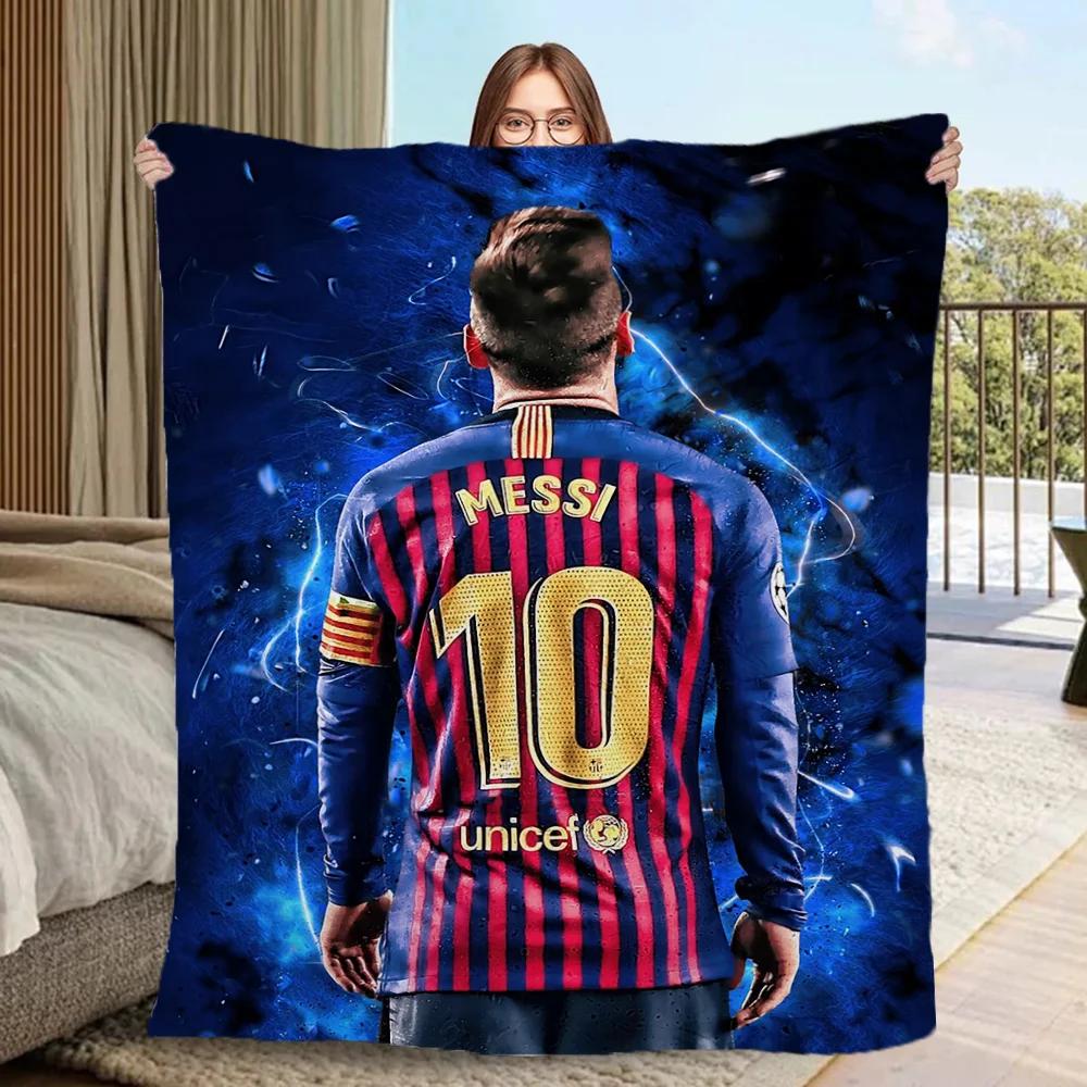 

Blanket Large Messi Blankets & Throw Blanket for Sofa Luxury Bedding Fluffy Soft Blankets Characters Cobija Home and Decoration 50x60in