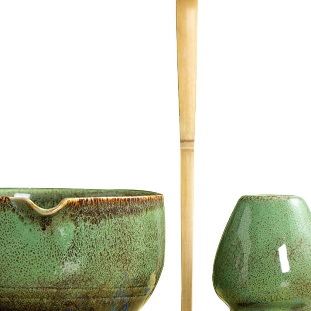 Matcha Besen Set Japanische Schale Löffel Teezeremonie Set für Zuhause Küche Tischplatte