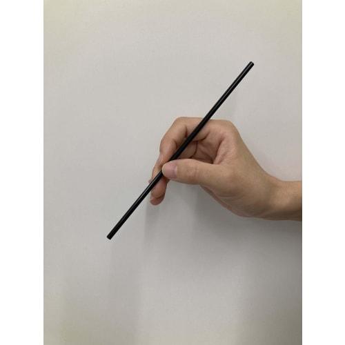 Shibase Kogyo 363 Diamond Straws, Straight, 18cm, 1000 Straws, Black