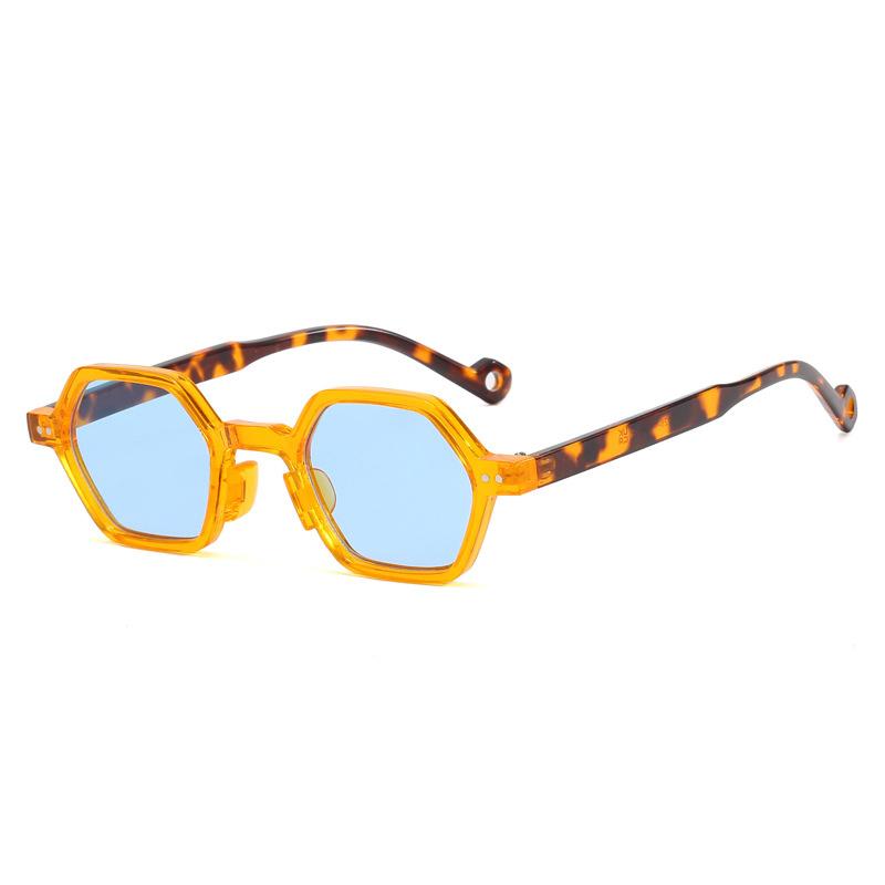 Designer Small Square Sunglasses Women Vintage Retro Punk Sun Glasses Luxury Polygon Eyewear Fashion Female