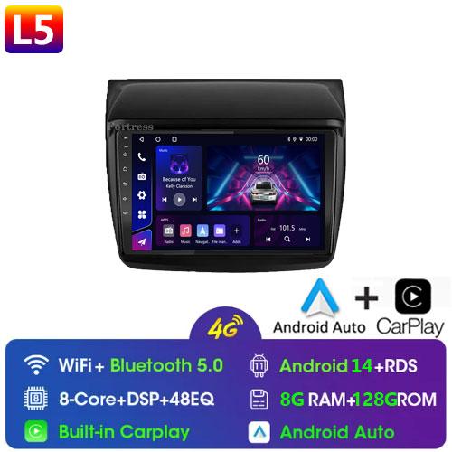 For Mitsubishi Pajero Sport 2 L200 Triton 2008 - 2016 Car Radio 2 Din Android Auto Multimedia Carplay 2din DVD GPS Navigation