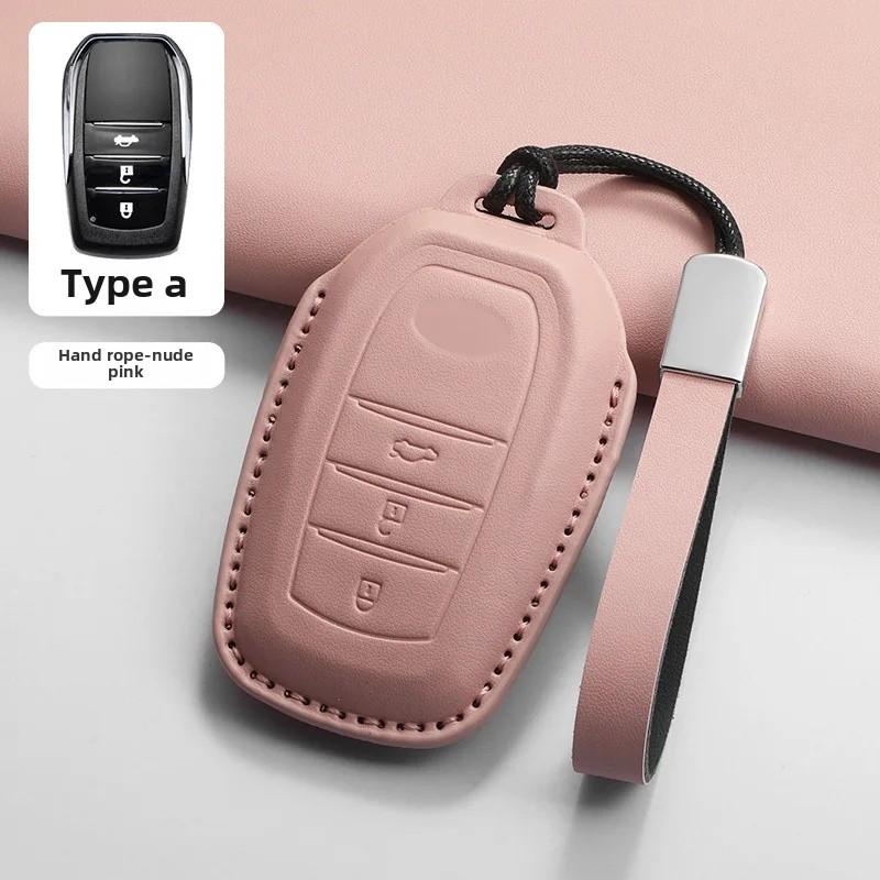 Quality Pink Key Cover for Toyota Camry Asian Dragon Harrier RAV4 Corolla Leaping CHR Key Holder Bag from Mainland China