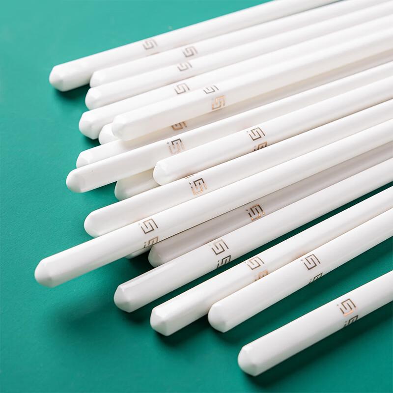 Jingdezhen Ceramic Chopsticks 10-Pair Set