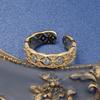 Set Inele Buccellati Femei Dantelă Gol Gravat Plin Diamant Încrustat Bijuterii de Mână High-end