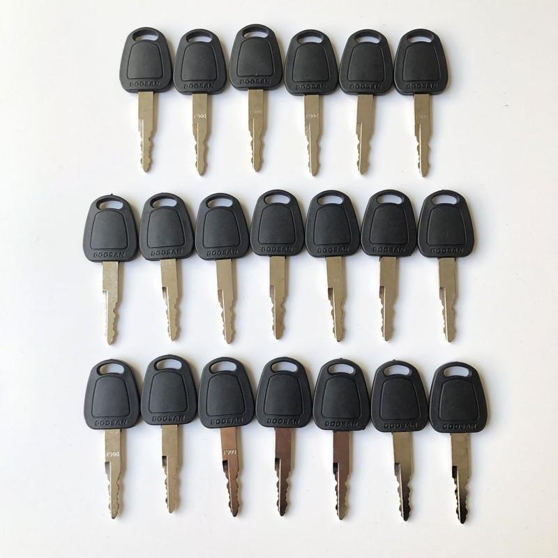 20PCS F900 Key For Deawoo Doosan Bobcat Terex Excavator Heavy Equipment Ignition Start Switch Door Lock