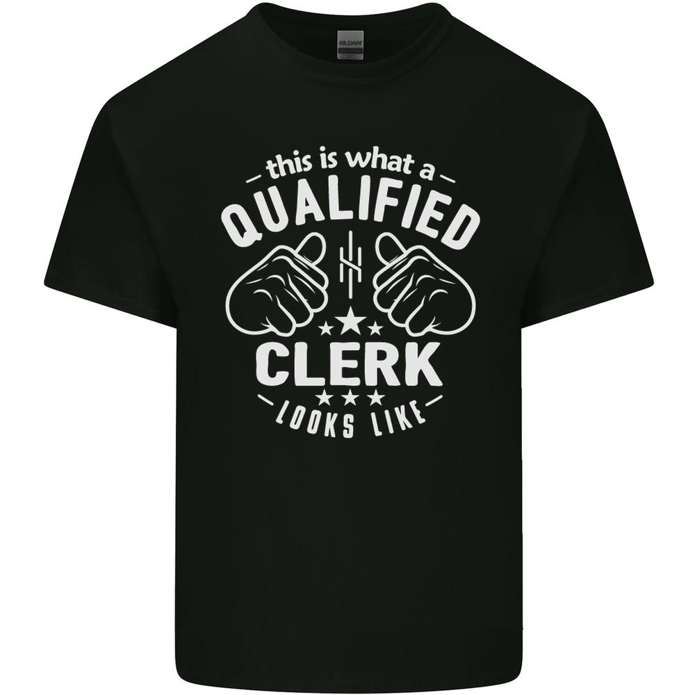 This Is What a Qualified Clerk Looks Like Mens Light Cotton T-Shirt