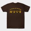 Men Black Print T-shirt I'D Rather Be Watching Mash No-Cut Transfer Paper Print Cotton Tshirt