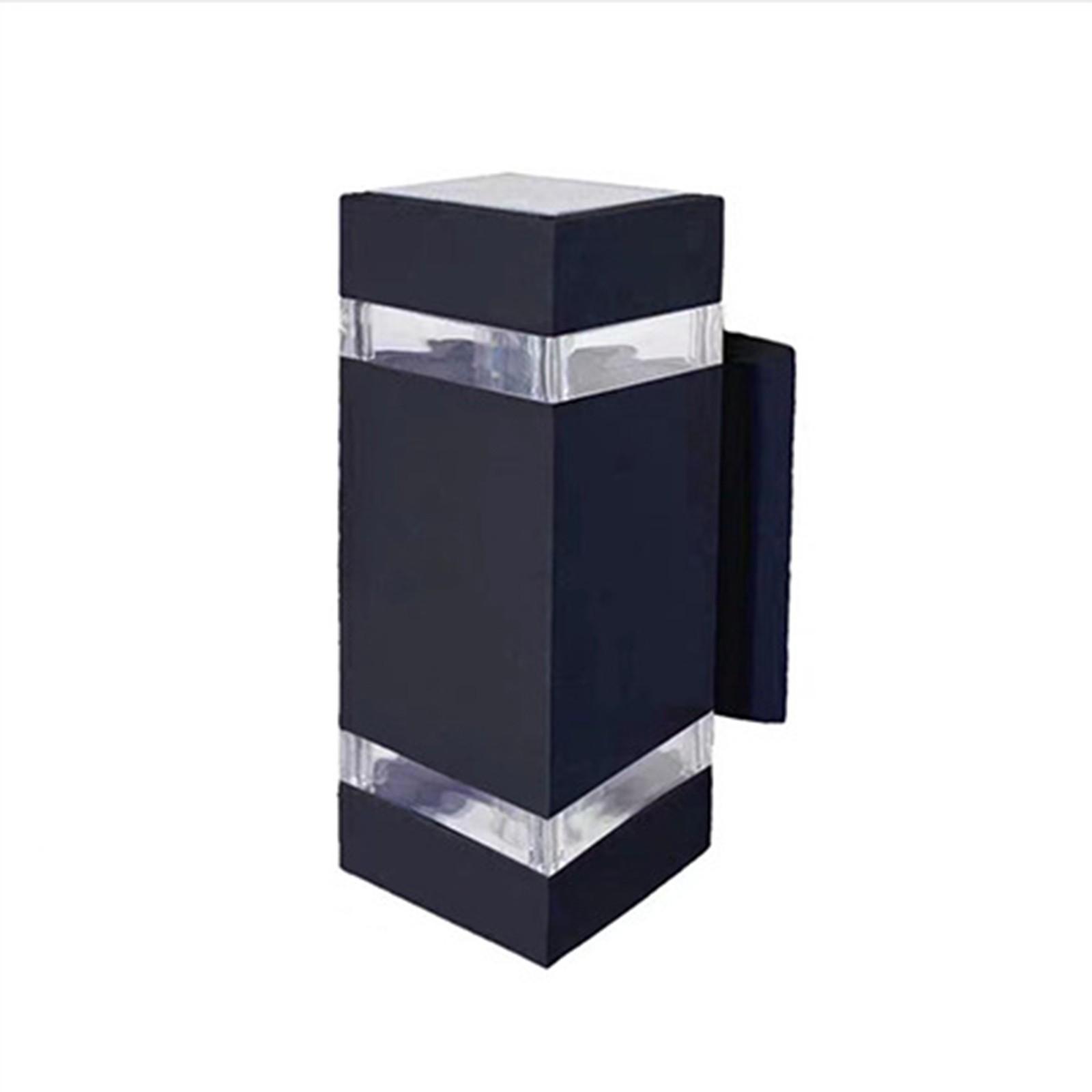 

Водонепроницаемый интерьер виллы прозрачный настенный светильник E27(нейтральный свет) Прямоугольный Двуглавый Однослойный Прозрачный One Size чёрный