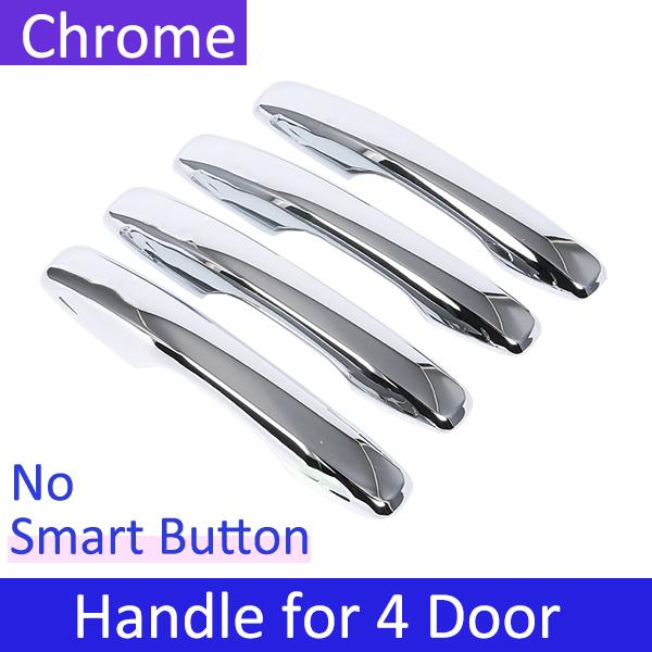 for Volvo XC90 90 T6 2015~ Chrome Outer Door Handle Cover Trim Car Exterior Accessories Protective Stickers 2018 4Handle No Keyhole