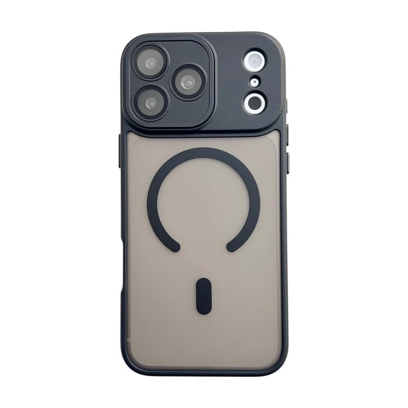 For iPhone 17 Pro Max Magnetic Back Cover WANLONFENG QB1 Series PC TPU Shockproof Phone Case