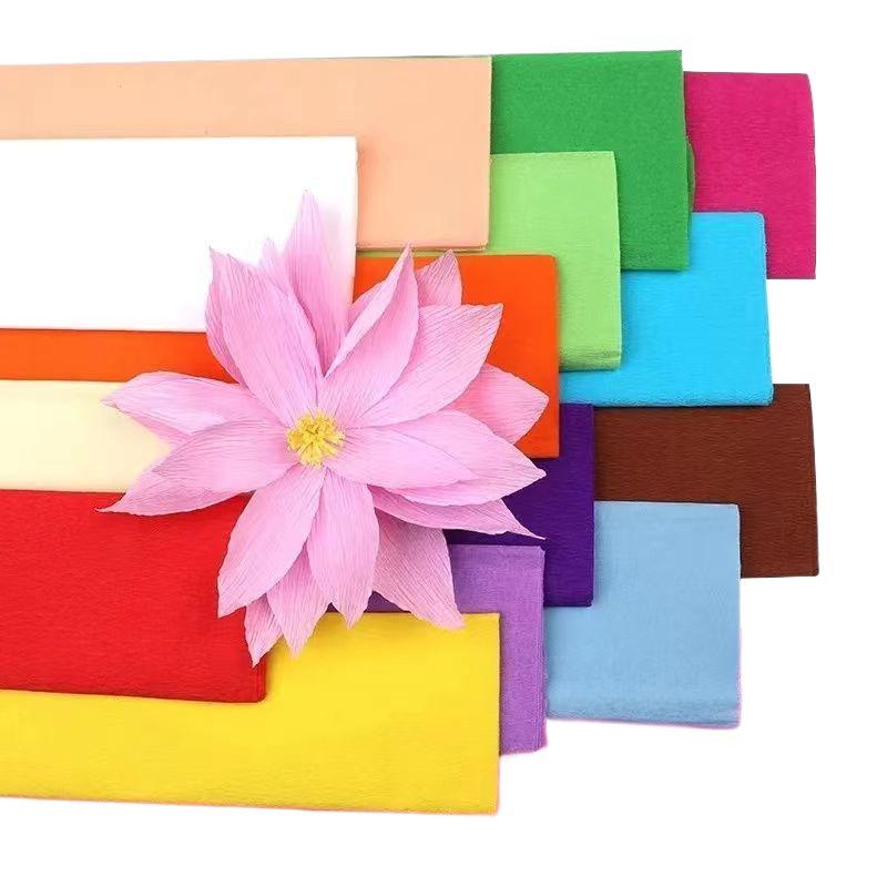 DIY Crepe Paper Sheets for Handmade Floral Art & Origami