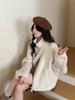 Women's Petite Double-Sided Wool Coat, Short Style with Zipper, New High-End 2025 Autumn/Winter Collection