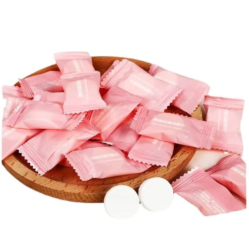 50pcs Disposable Face Towel Non-woven Compressed Magic Disposable Towel Tablet Cloth Wipes Tissue Mask Makeup Cleaning