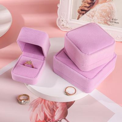 1pc High Quality Square Wedding Velvet Earrings Ring Box Amazing Engagement Party Earring Jewelry Display Gift Case