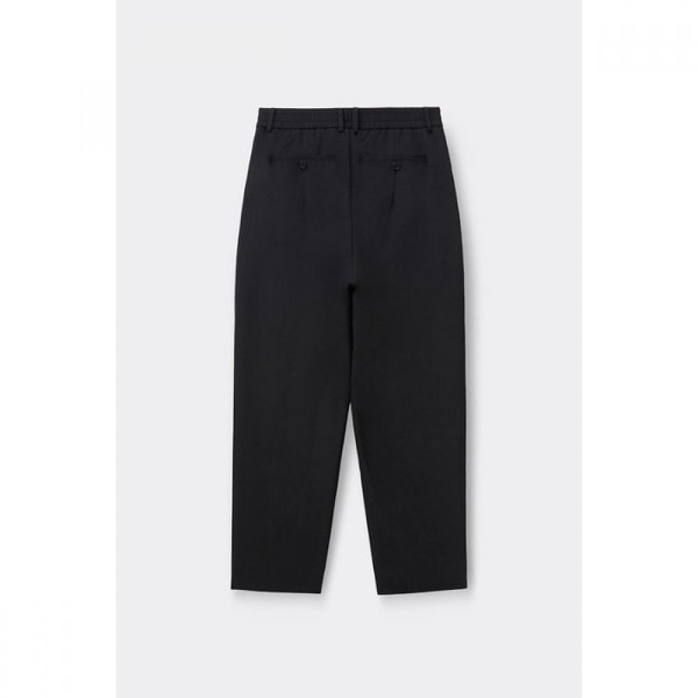 Customellow Black Baggy Pants Two Tuck C9pam26301bkx