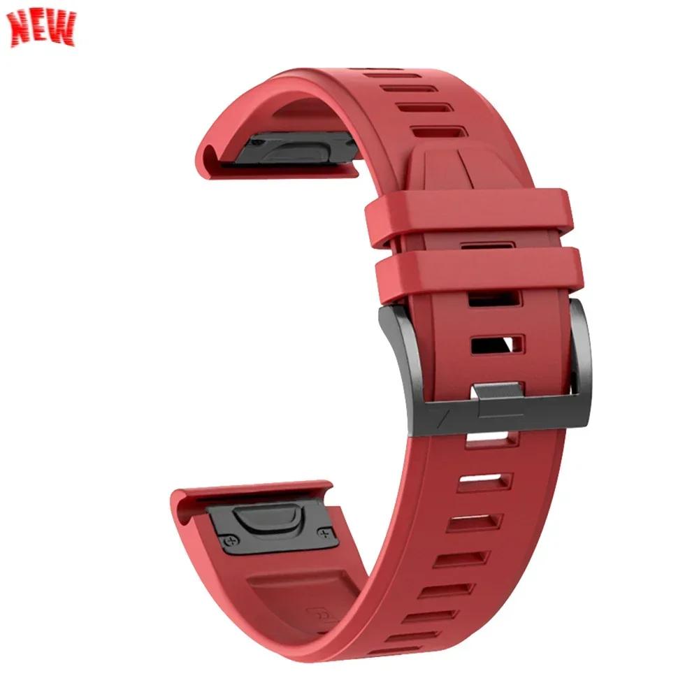 Cinturino in Silicone da 26mm 22mm Per Garmin Fenix 8 E 7 7X Pro 5 5X Plus 6 6X Pro Epix Gen 2 Cinturino Tactix 8 7/Enduro 3 Braccialetto QuickFit