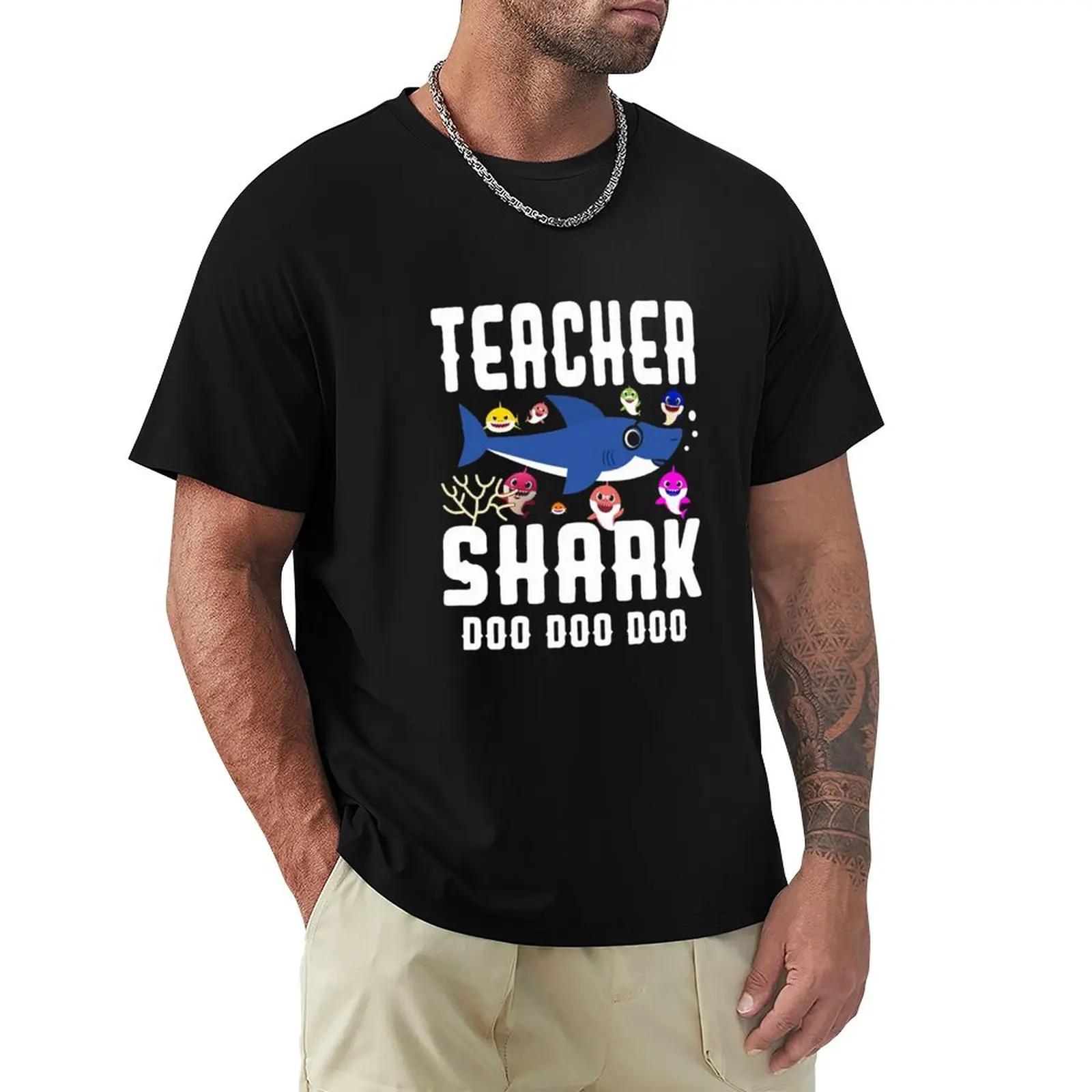 fashion mens t-shirt TEACHER SHARK Tshirt t shirt man cat... XXXXL