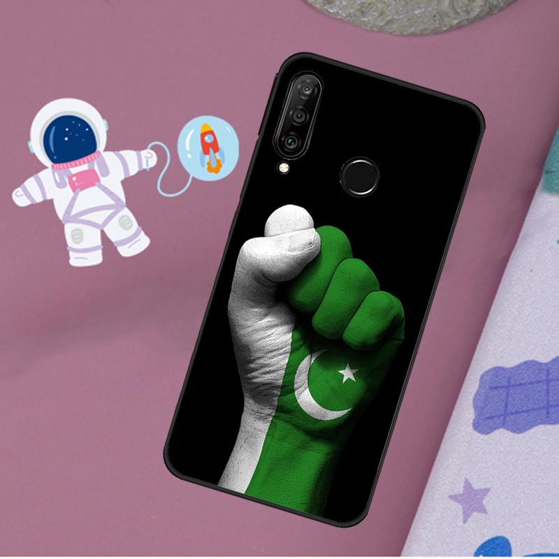 Pakistan Flag For Huawei Nova Y72 Y73 Y60 Y70 Y90 Y61 Y91 7i 8i 11i 12i 12s 9 10 SE P20 P30 P40 Lite Case
