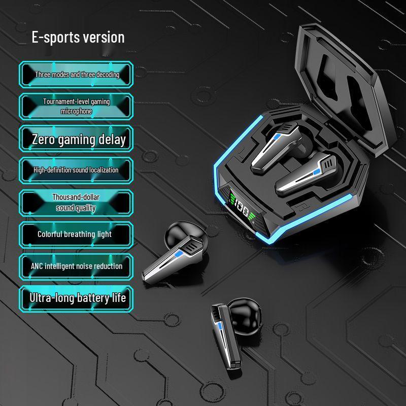 

Low-Latency Noise-Cancelling Bluetooth Gaming Earbuds Deluxe: Dual Decode/Mode + Ultra-Low Latency