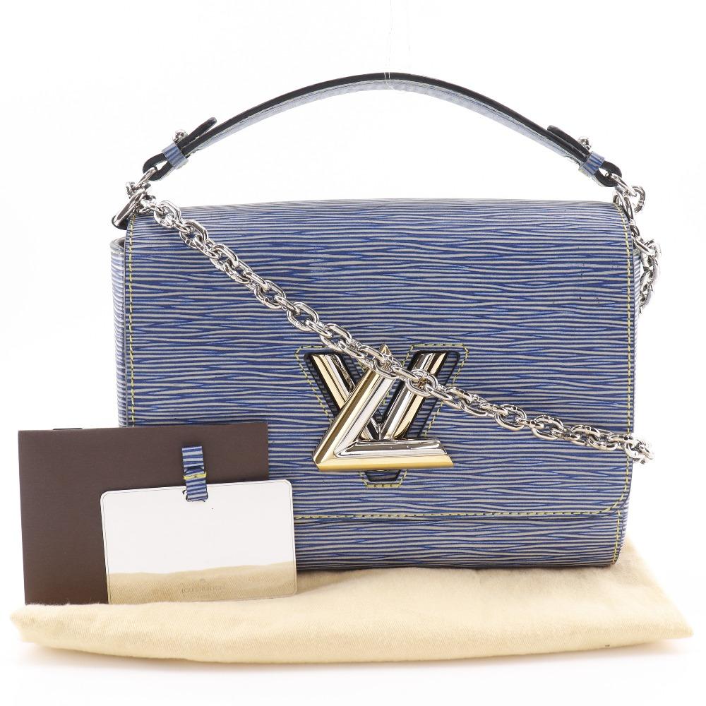 Louis Vuitton Twist MM Shoulder Bag M50271 Epi Denim Epi Leather Women Used