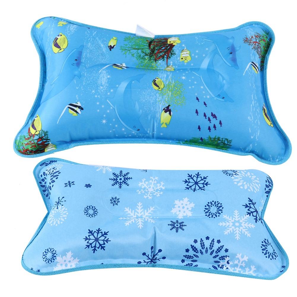 Children Adult Waterproof Ice Pillow Cooling Cushion Water Pillow for Home Travel