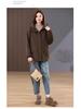Women's Fleece-Lined Hooded Parka - New Winter Style, Warm & Casual for Middle-Aged Moms
