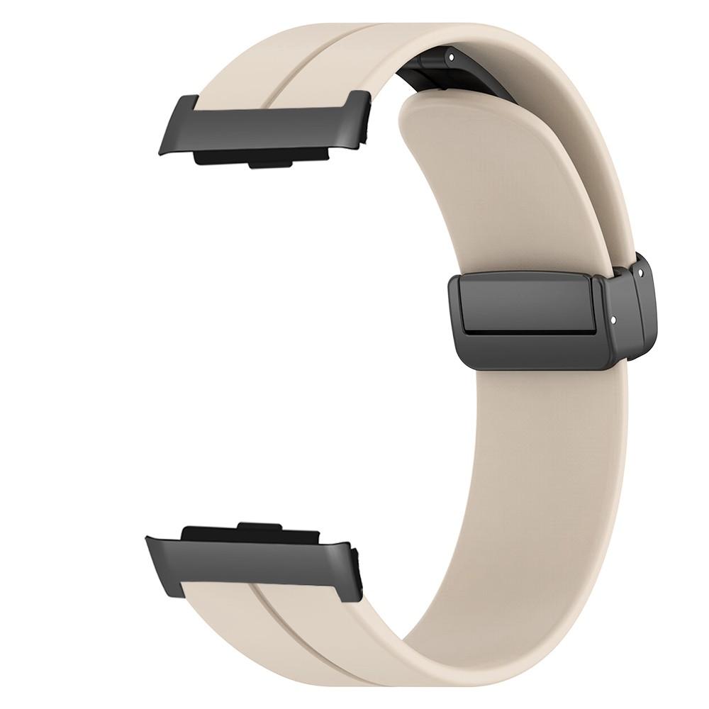 

Для Huawei Watch D Ремінець Заміна М який Силіконовий Ремінець для Годинника з Магнітною Складною Застібкою Retro White