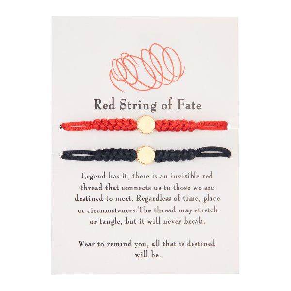 2pcs/set Minimalist Sun Moon Charm Couple Bracelet Friendship Jewelry Gift Handmade Adjustable Braided Rope Bracelets Wholesale