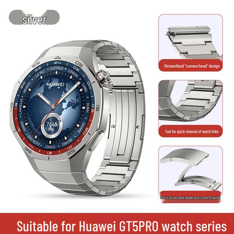 

Титановый ремешок для часов Huawei GT5 Pro с одной бусиной, быстросъемный, устойчивый к царапинам 22mm